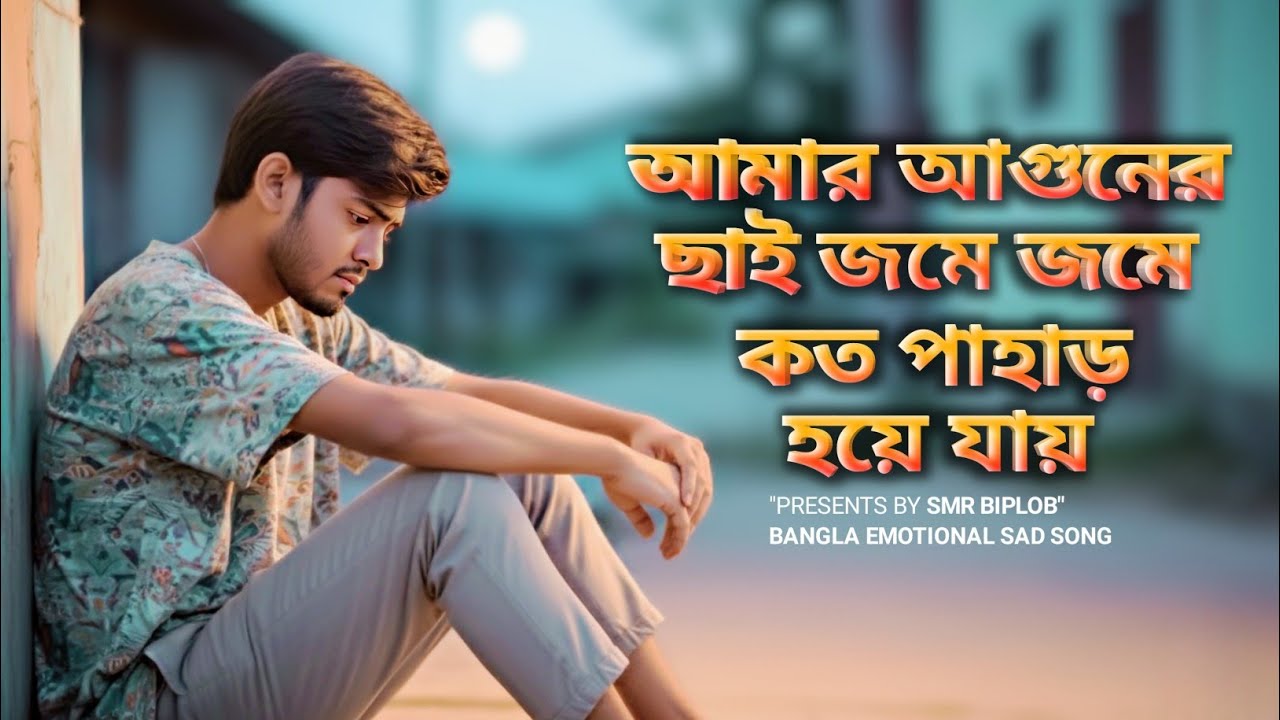 আমার আগুনের ছাই জমে জমে কত পাহাড় হয়ে যায় | Bangla emotional Sad Song | @hmkttech| @SMRAGNIBIPLOB 💔