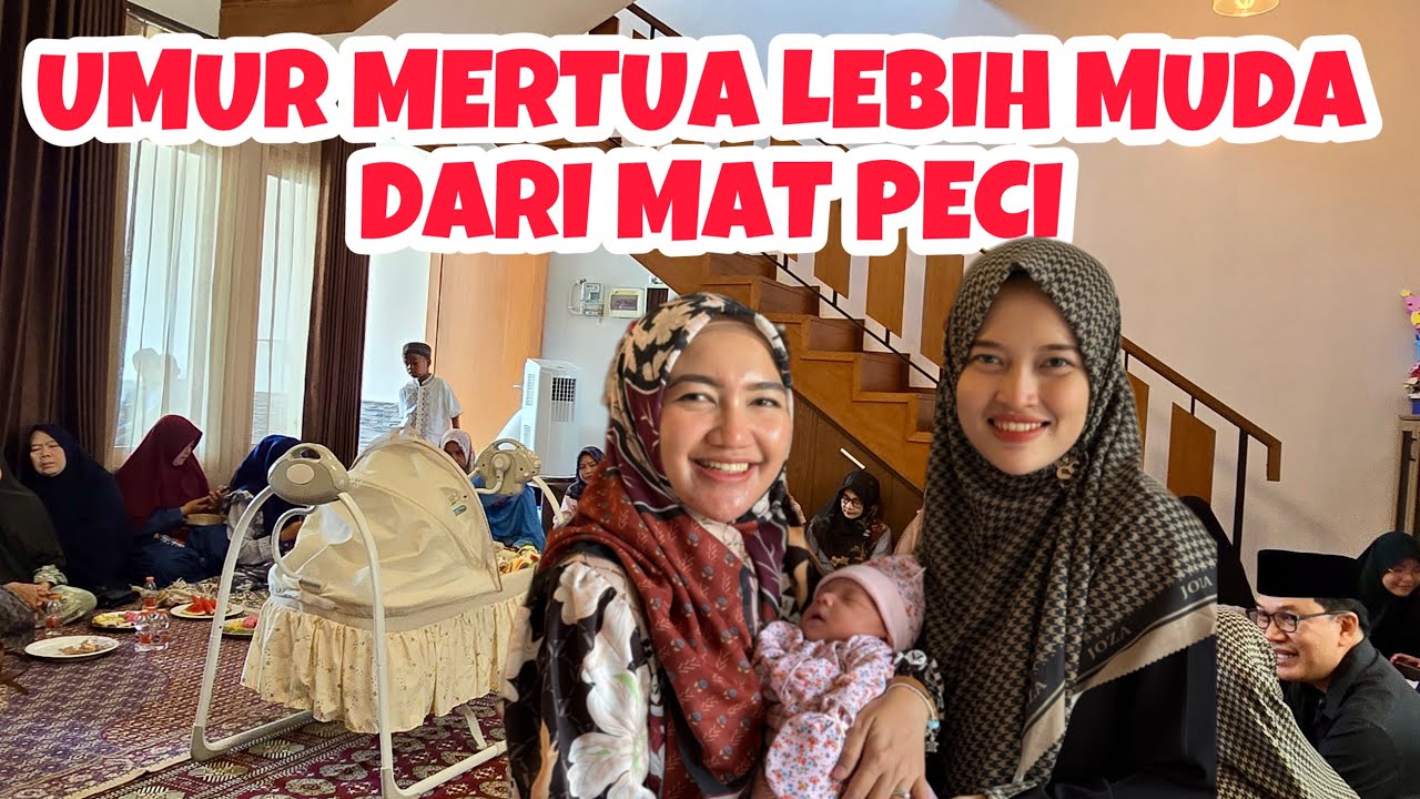 ISTRI PERTAMA BAHAGIA DI ACARA AQIQAH ADEK SHAI ANAK ISTRI KE-2