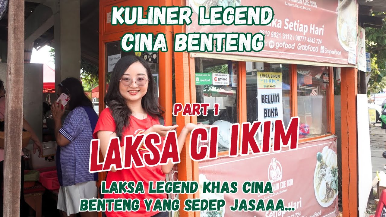 KULINER LEGEND CINA BENTENG | LAKSA CI IKIM LAKSA KHAS CINA BENTENG YANG VIRAL
