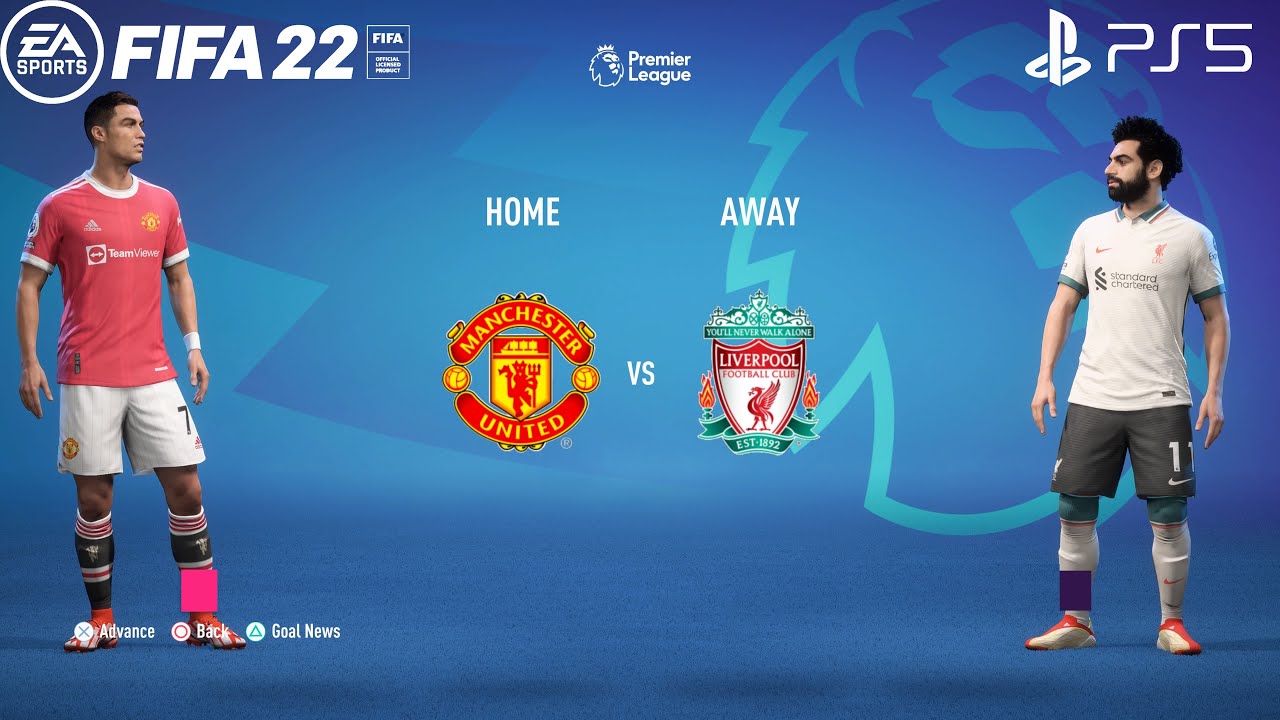FIFA 22 PS5 | Manchester United Vs Liverpool | Premier League 2021/22