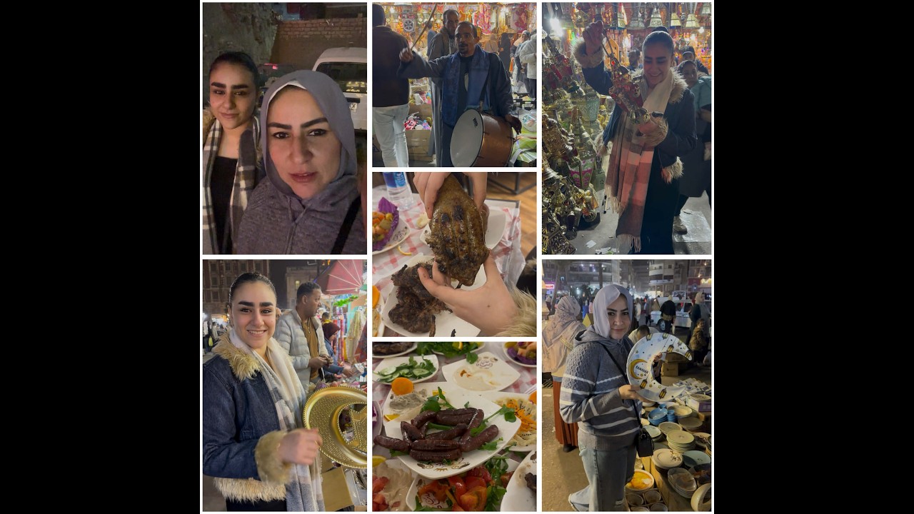 خروجة الجمعة جولة في المنشيه و مشتريات رمضان و اتغدينا سمان