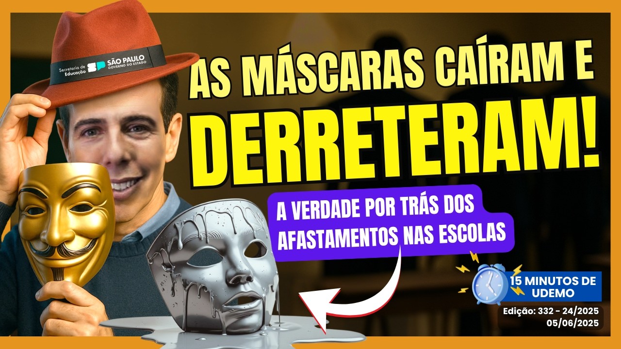 As máscaras caíram e derreteram! A verdade por trás dos afastamentos nas escolas! #ForaFeder