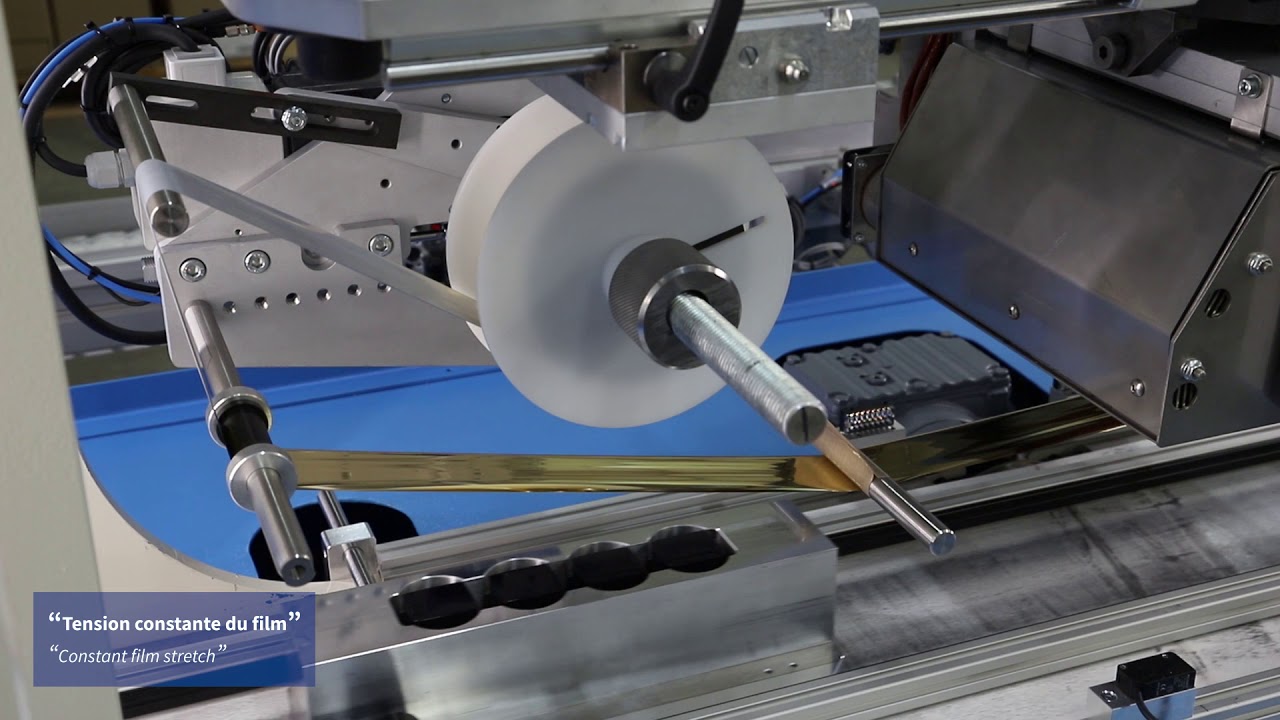 Présentation machine de marquage à chaud en déroulé