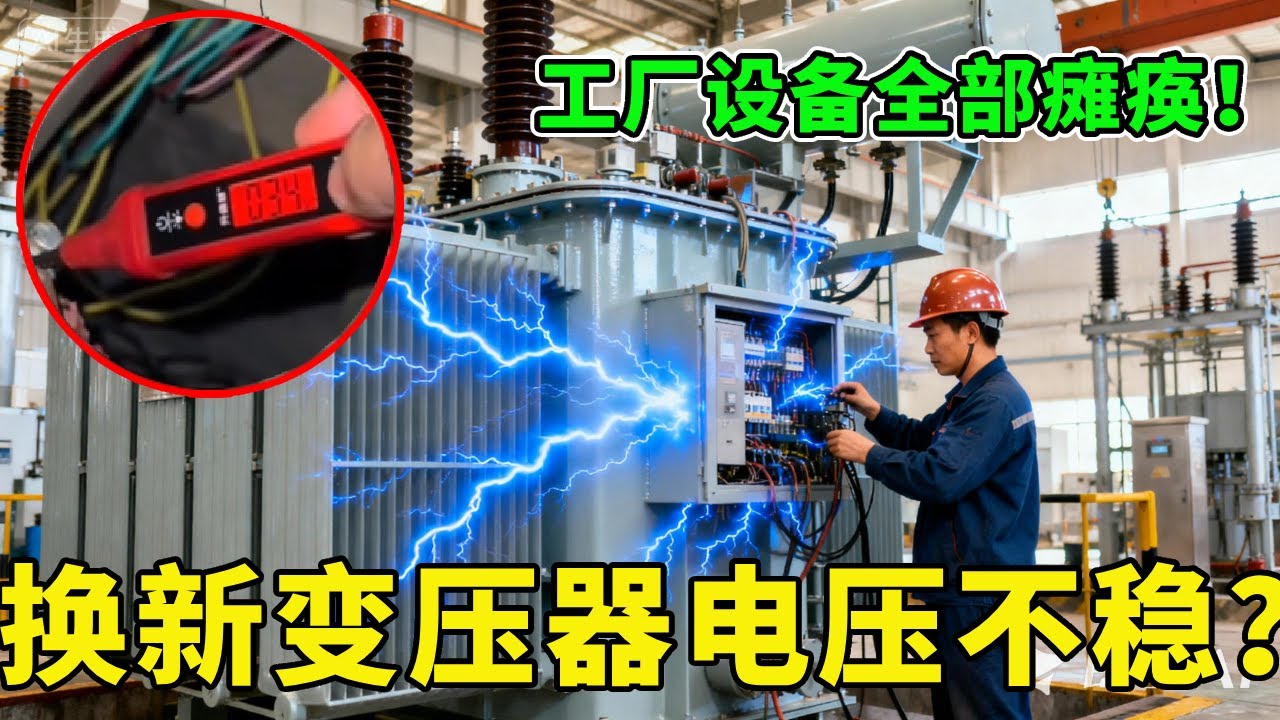 这次真搞不懂了，换了变压器后电压就不稳了，工厂设备全瘫痪？【城阳电工电路】