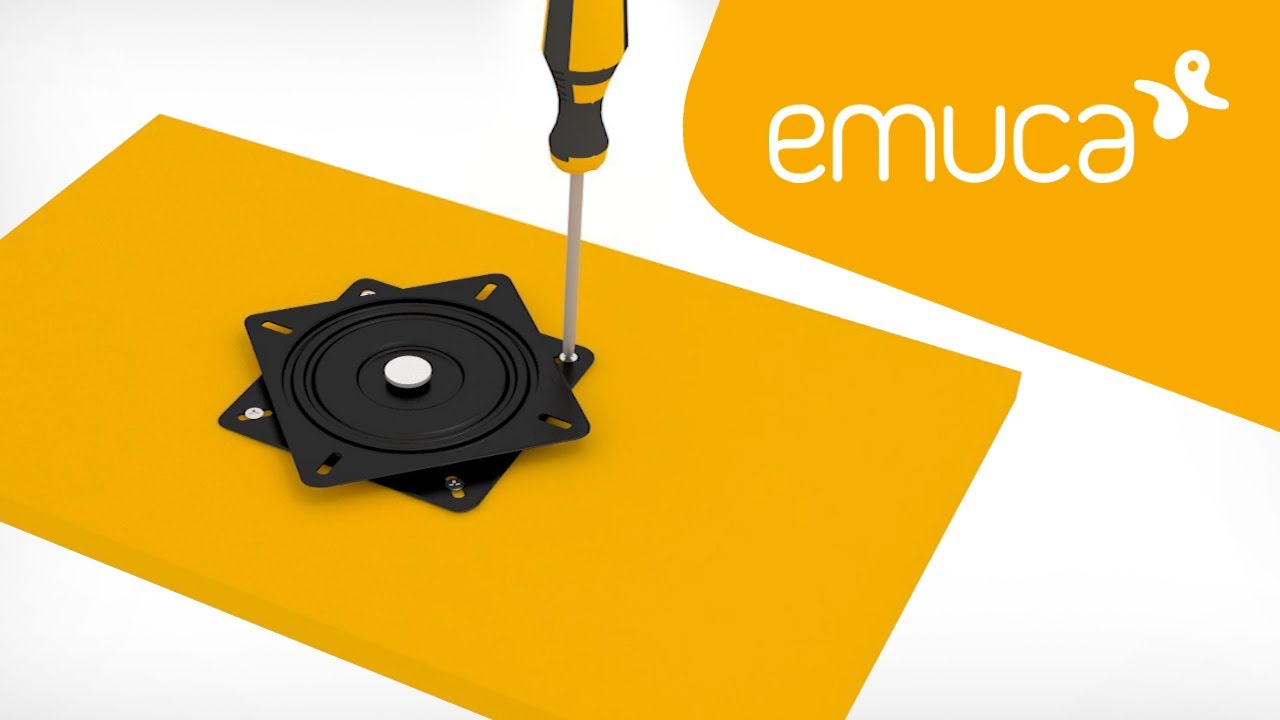 How to assemble a TV revolving stand in furniture - Emuca