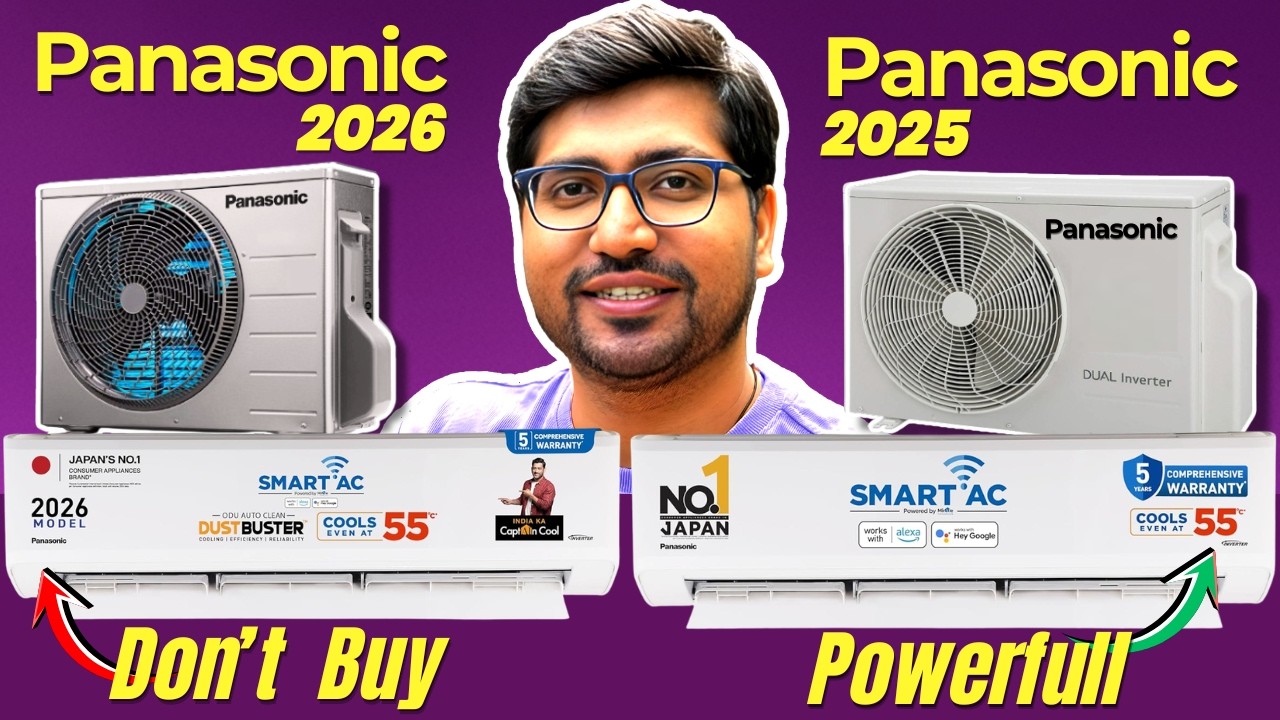 Panasonic 1.5 Ton 3 Star & 5 Star 2026 vs 2025 models : My Honest Opinion After Testing! ⚡