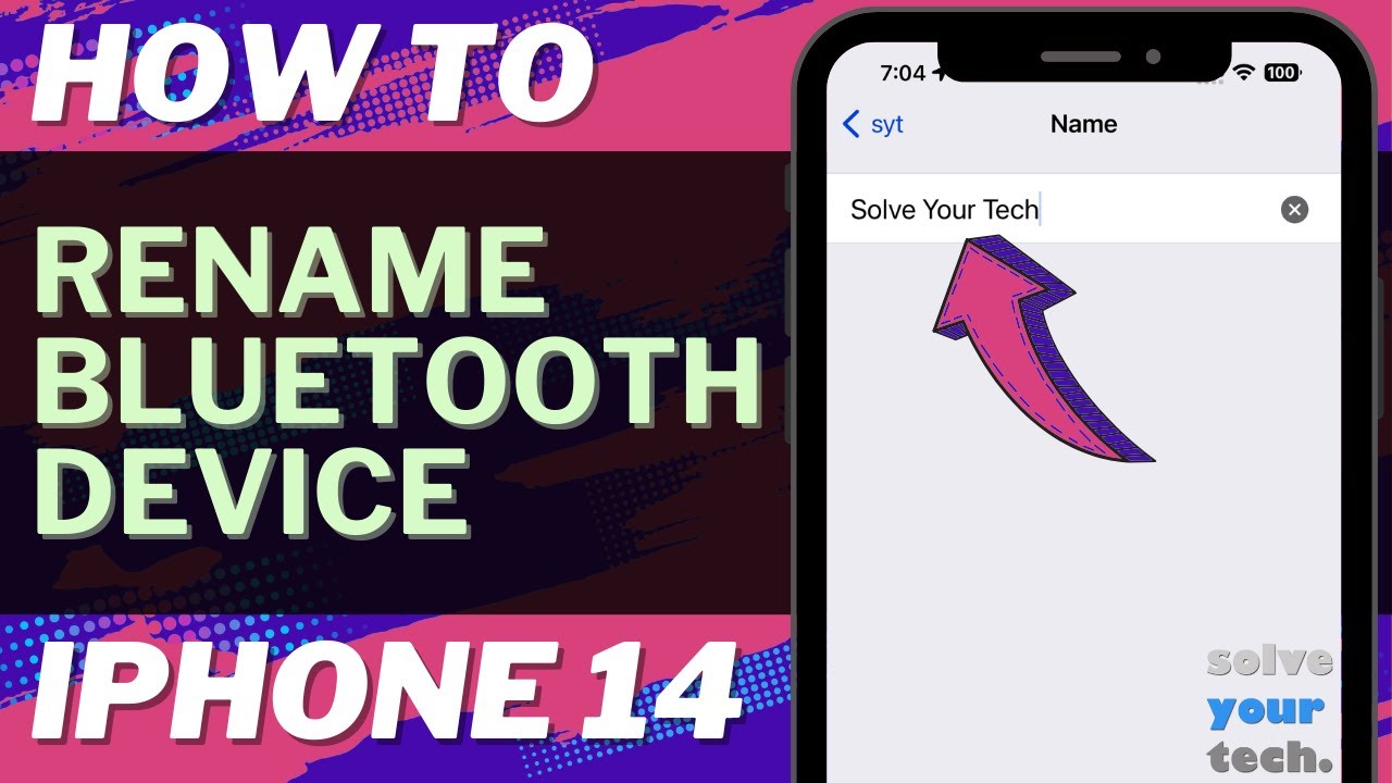 Как переименовать устройство Bluetooth на iPhone 14