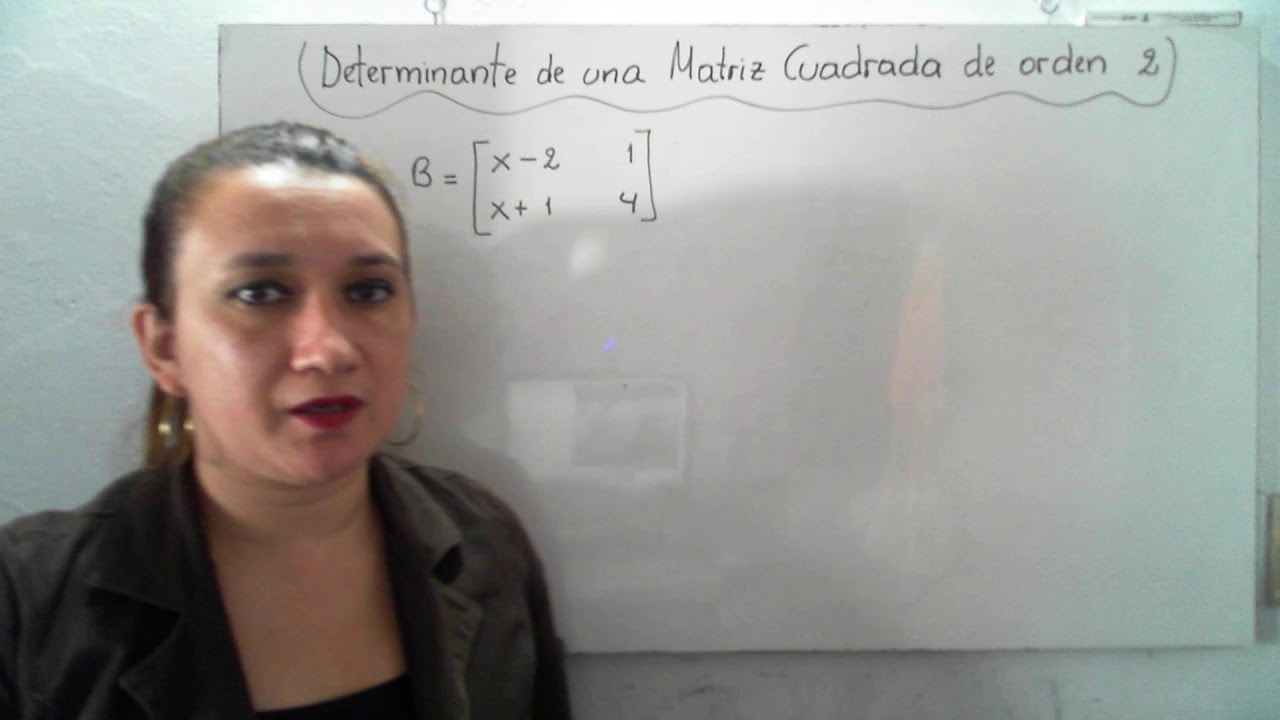 Determinante de una Matriz Cuadrada de orden 2