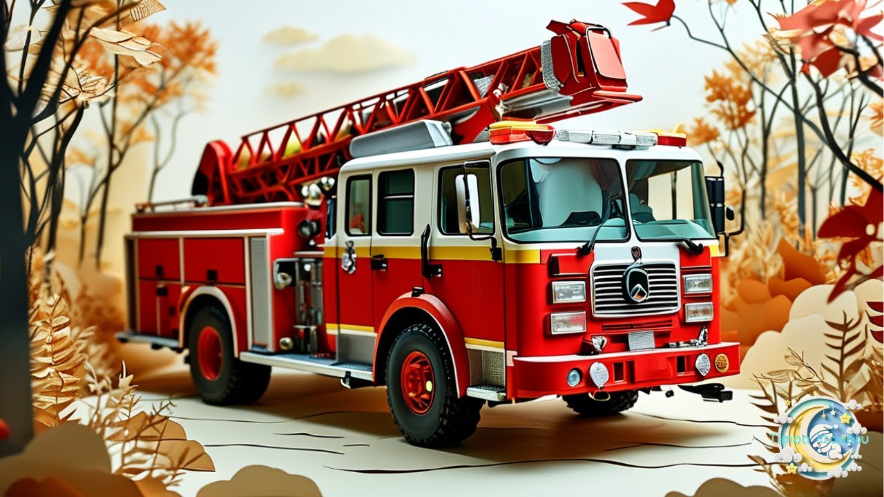 Paloauto ja hänen ystävänsä🚒 | Lasten satu | Tarina | Finnish bedtime story for kids |Easy Finnish