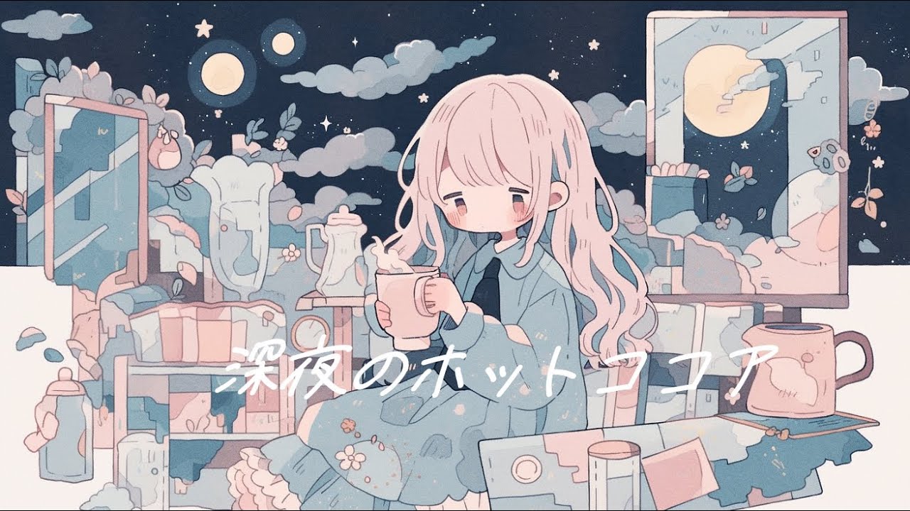 【フリーBGM】『深夜のホットココア』夜の作業にほっと一息【kawaii futurebass・著作権フリー・作業用・ポップ・可愛い】