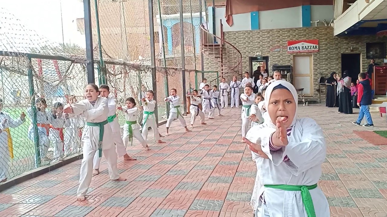 اساسيات وكاتا اختبار ترقي الحزام الاخضر٢٠١٩💪