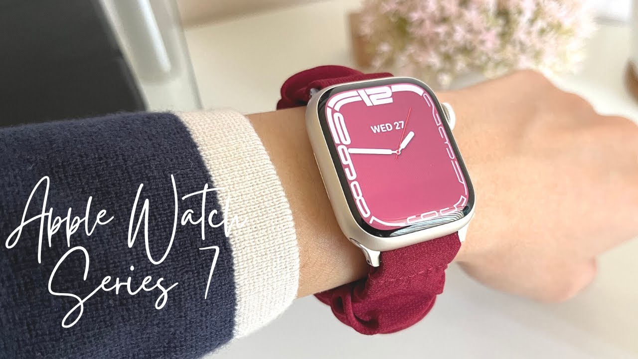 Apple Watch Series 7 Starlight Unboxing & Accessories
