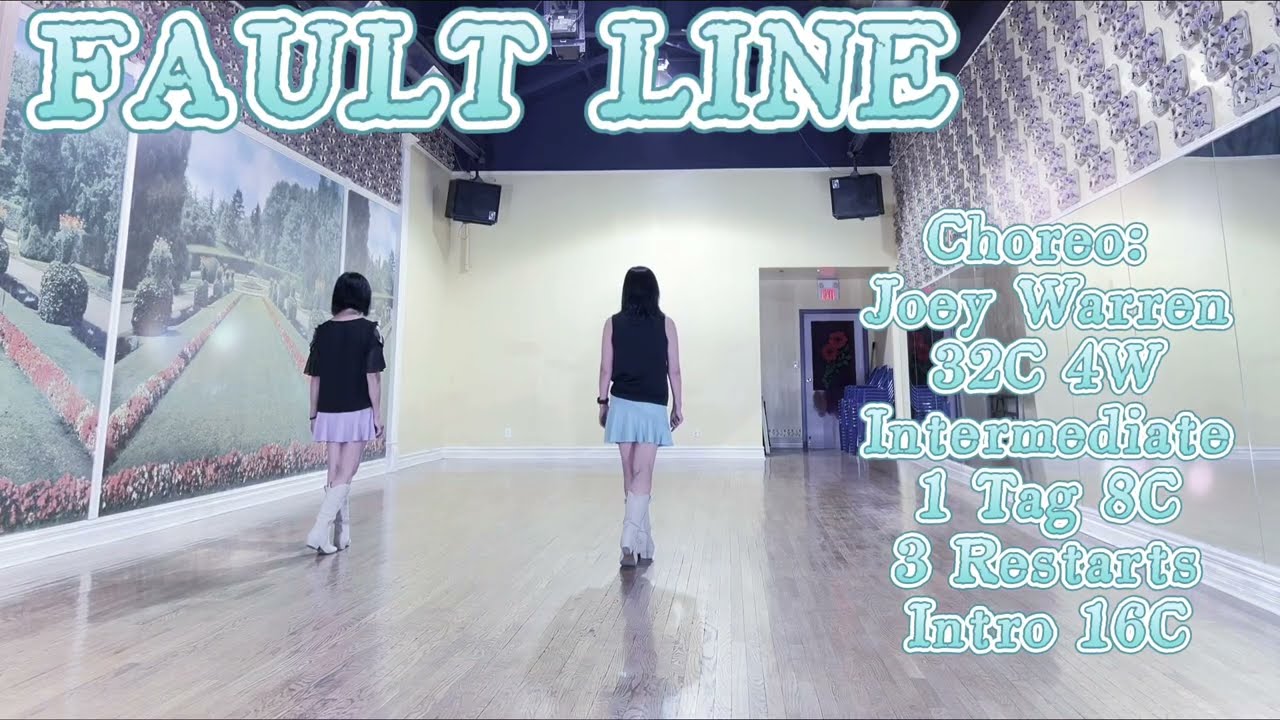 FAULT LINE Line Dance | Intermediate NC2 | Joey Warren