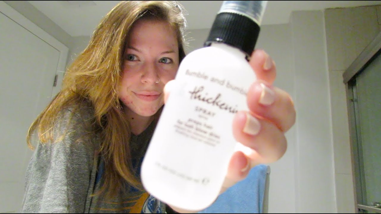 making my hair thicc with bumble and bumble products