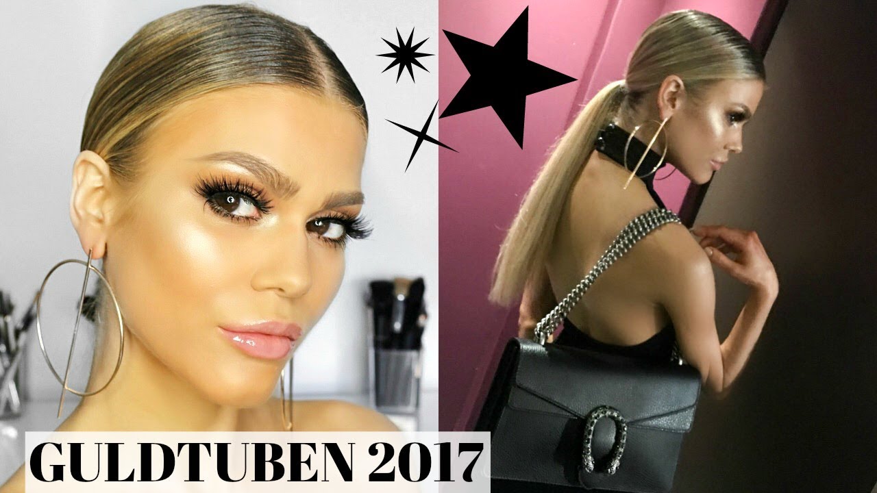 GØR DIG KLAR MED MIG I GULDTUBEN MAKEUP & HÅR TUTORIAL!