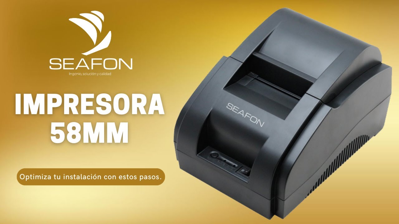 Instalacion impresora de tickets 58mm usb Termica Seafon