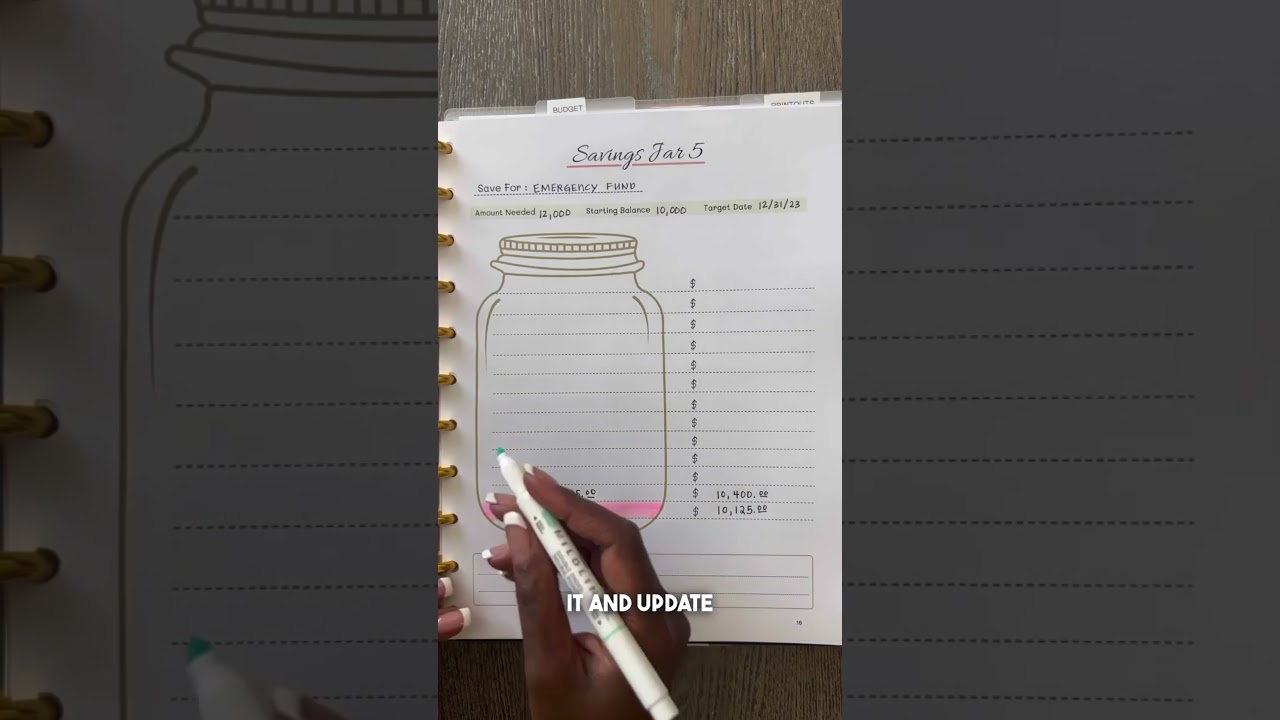 How I Use My Savings Chart in my Budget Planner #budgetplanner