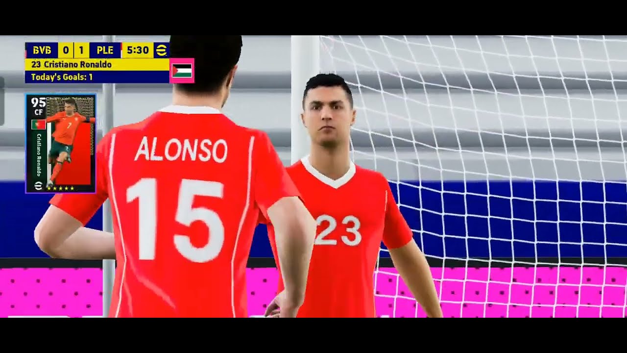 Xavi Alonso pass 99–Ronaldo finishing 99. 