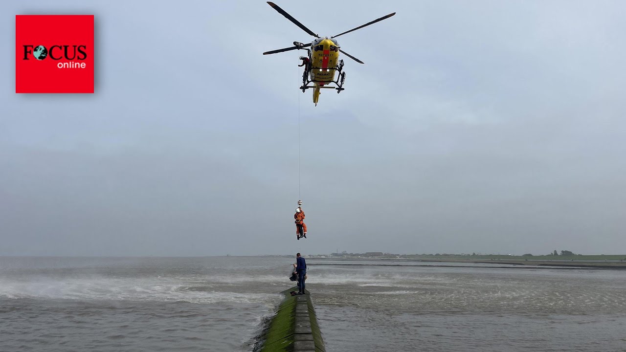 Wanderer versinkt in Watt - es beginnt dramatische Rettungsaktion
