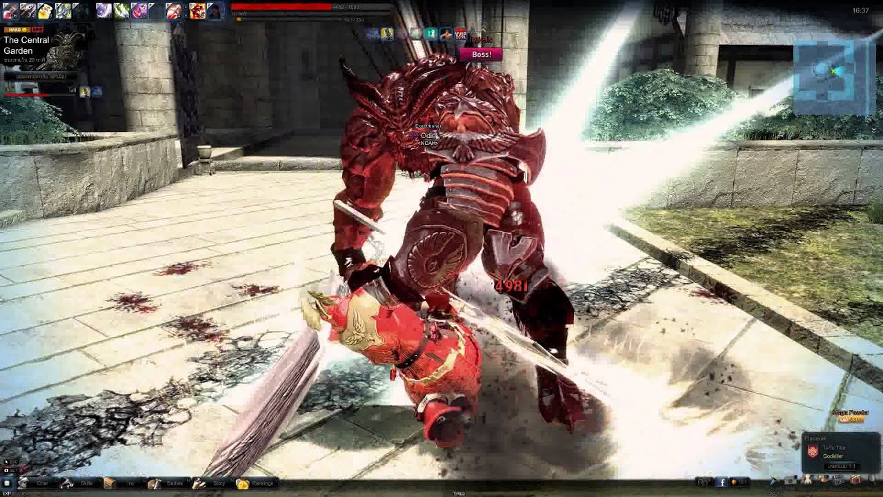 Central Garden Hard Solo Vindictus GarenaTH By Odin