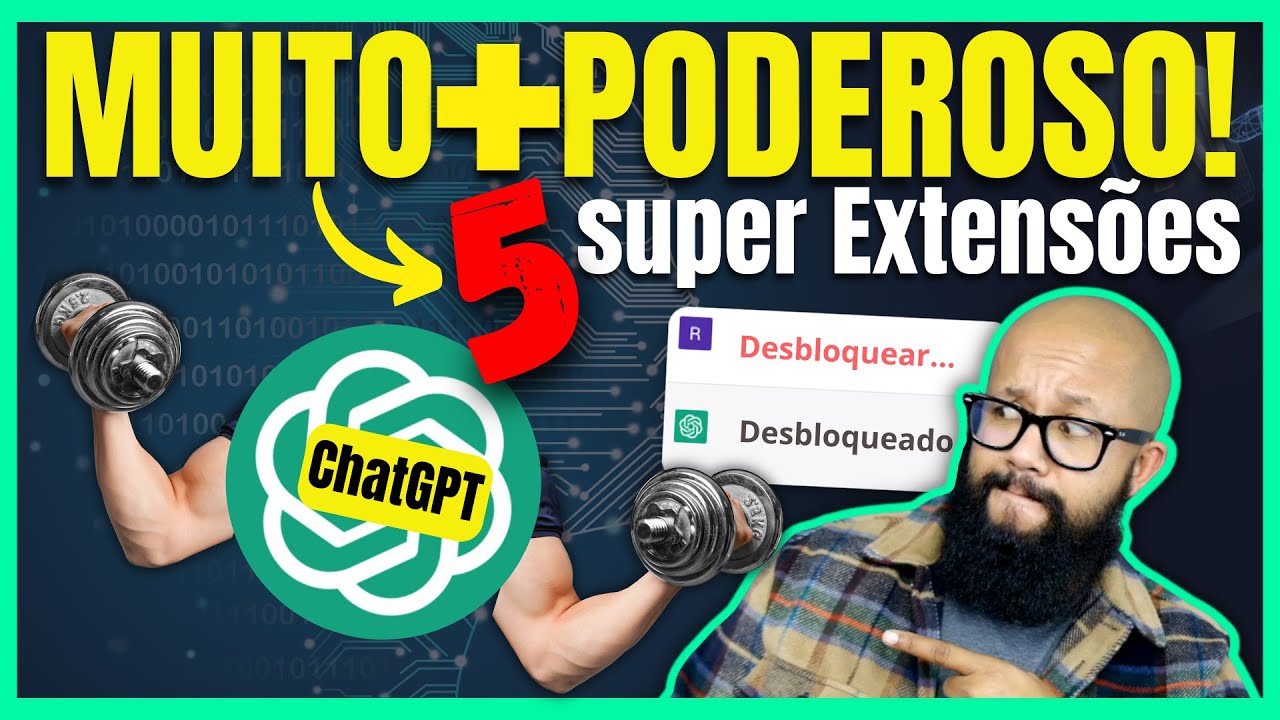 🚀 ChatGPT + PODEROSO - 5 Extensões ChatGPT que você PRECISA USAR!