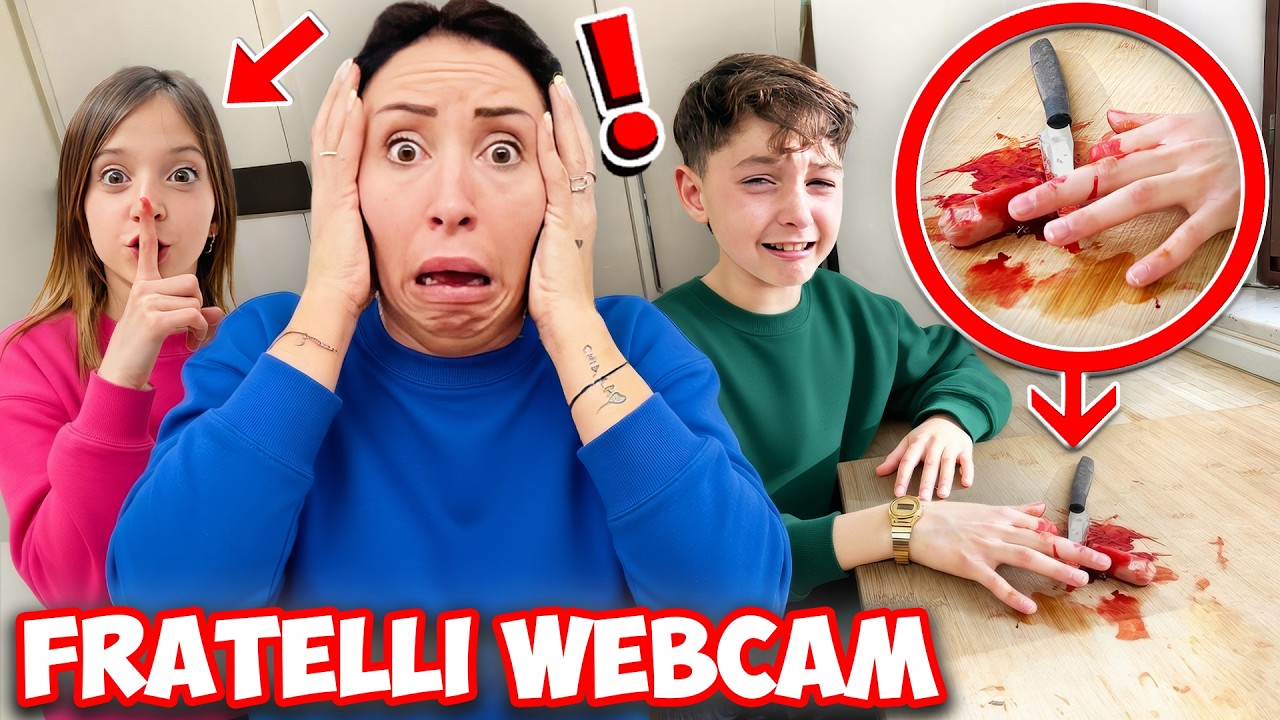 DITO TAGLIATO: FIGLIODIEGO SI E' TAGLIATO IL DITO E MAMMAGIULIA VA IN PANICO E FIGLIACHIARA PIANGE..