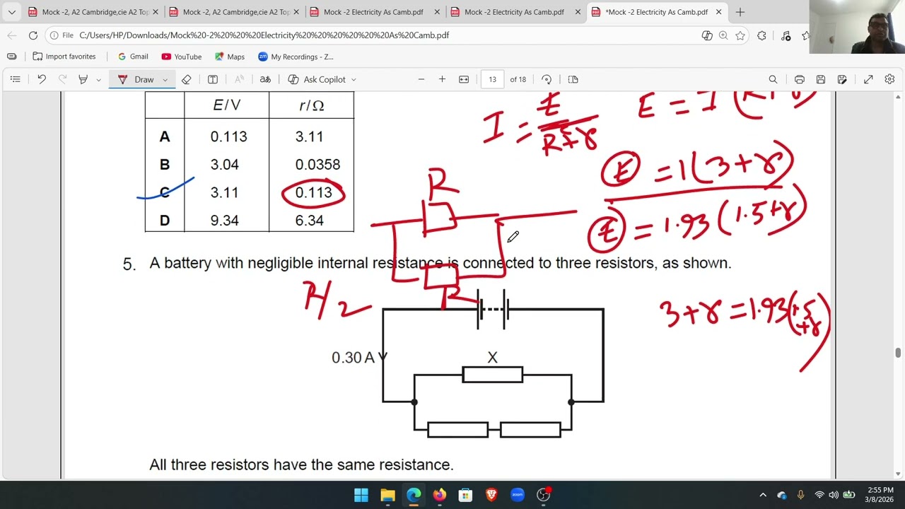 As camb Mock 2 MCQ