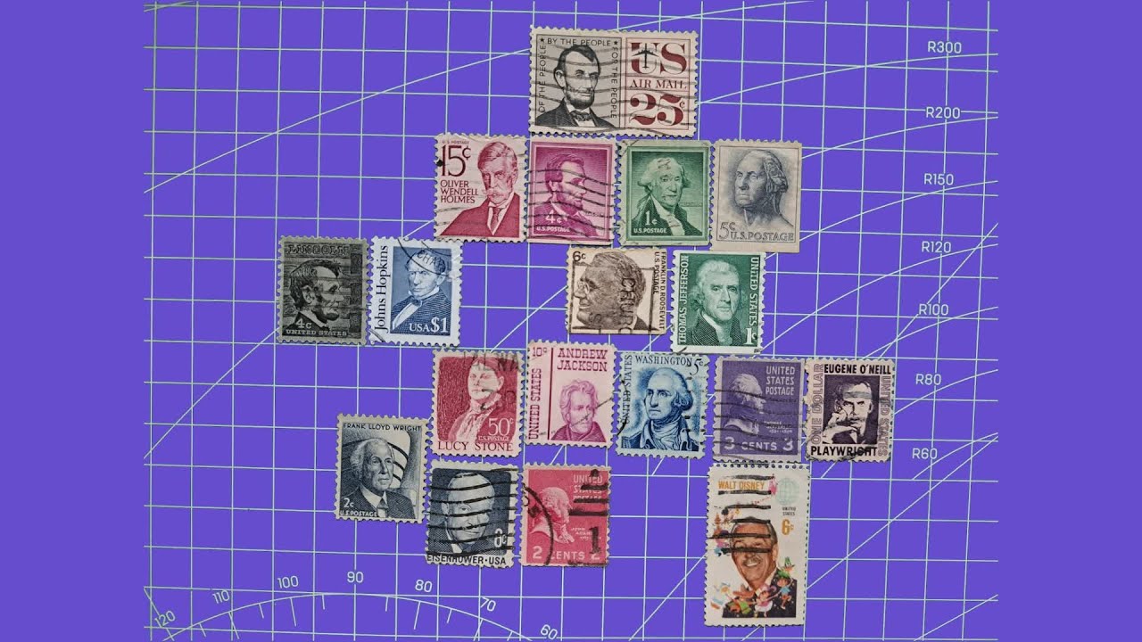 Rare old Stamps USA ( stamps in the 1960s and 1970s  )