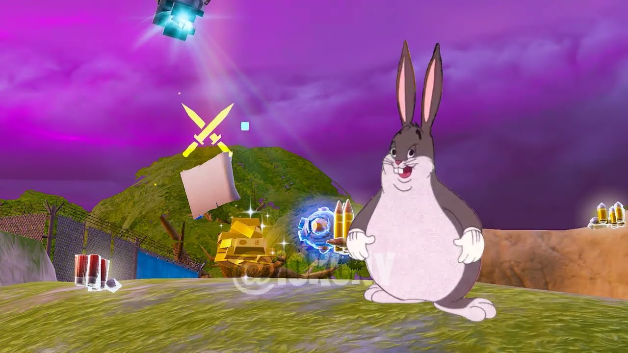 Bugs Bunny turns into big Chungus in Fortnite!