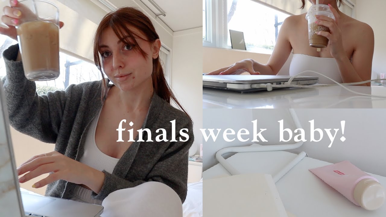 school week in my life: étude pour mes examen finaux! ✨