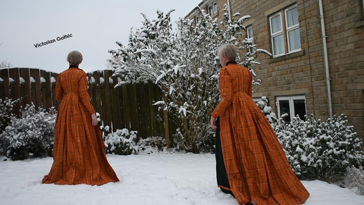 I Made A Gothic Bustle Dress From An Authentic Victorian Pattern (And Wore It In The Snow)