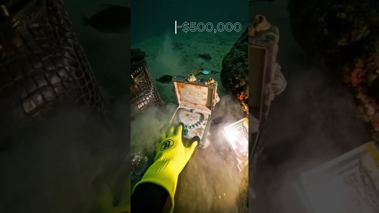 I Reached Inside And Pulled Out Something Worth Millions #underwater #abandoned #ocean #diving