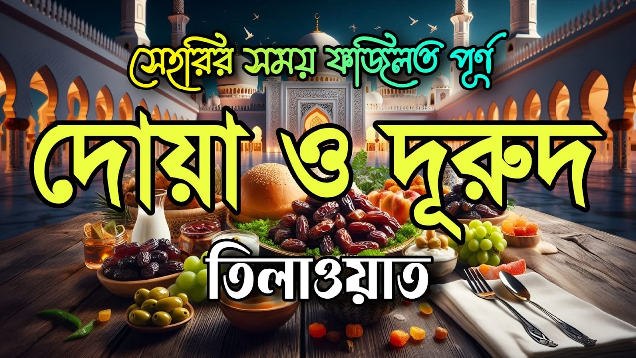 সেহরির আগে দোয়া ও দরুদ | মন জুড়ানো কুরআন তেলাওয়াত | Ramadan Dua & Beautiful Quran Recitation 2026 🤲