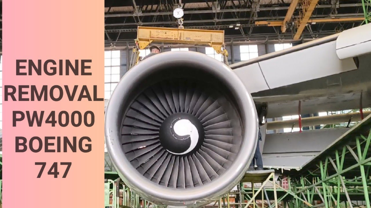 Engine Removal [Pratt & Whitney  PW4000] BOEING 747 | Aviation Daily | ATA Chapter 71