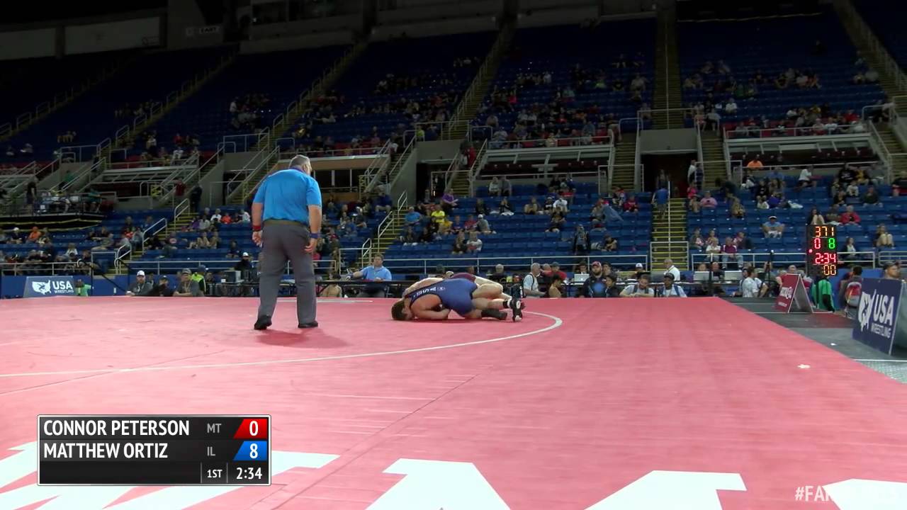 132 Champ. Round 2 - Matthew Ortiz (Illinois) vs. Connor Peterson (Montana)