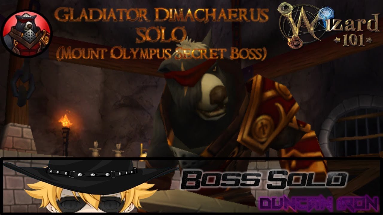 Wizard101 - Gladiator Dimachaerus SOLO (Mount Olympus Secret Boss)