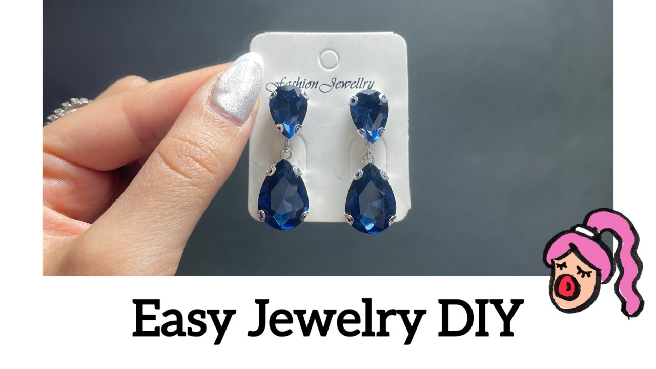 How to Make Blue Earrings | Easy Handmade Jewelry Tutorial 