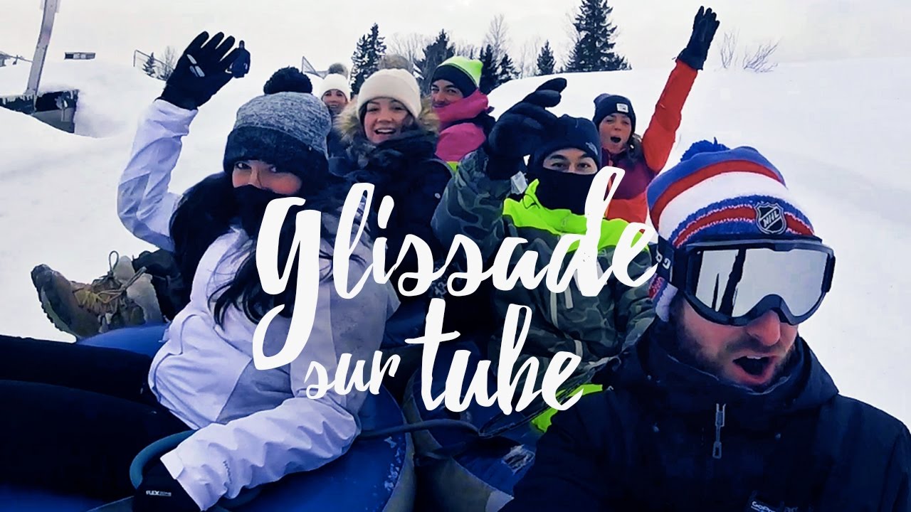 LE QUÉBEC EN HIVER : TEST DE LA GLISSADE SUR TUBE DANS LANAUDIÈRE !