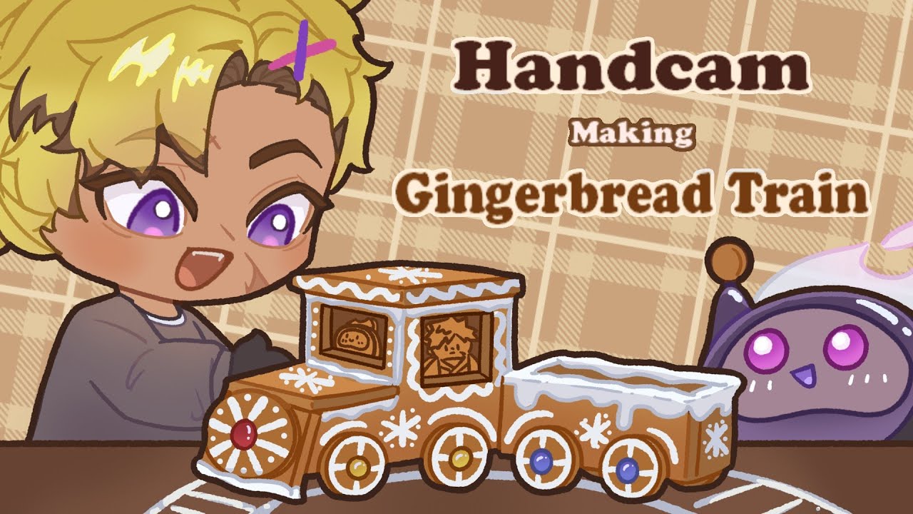 【HANDCAM】BUILDING A GINGERBREAD TRAIN!?!?