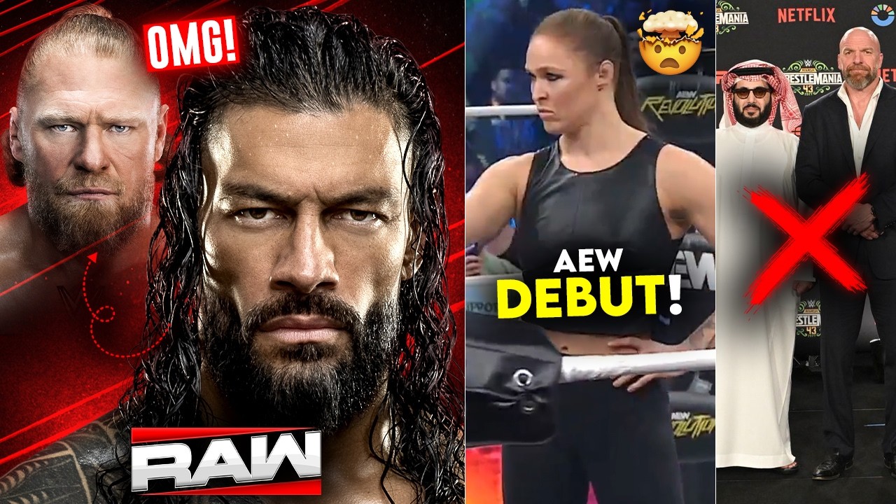 Roman - Brock Ki WAAPSI 🔥! Ronda Rousey DEBUTS In AEW, WWE Saudi Event CANCELLED? | WrestleMania 42