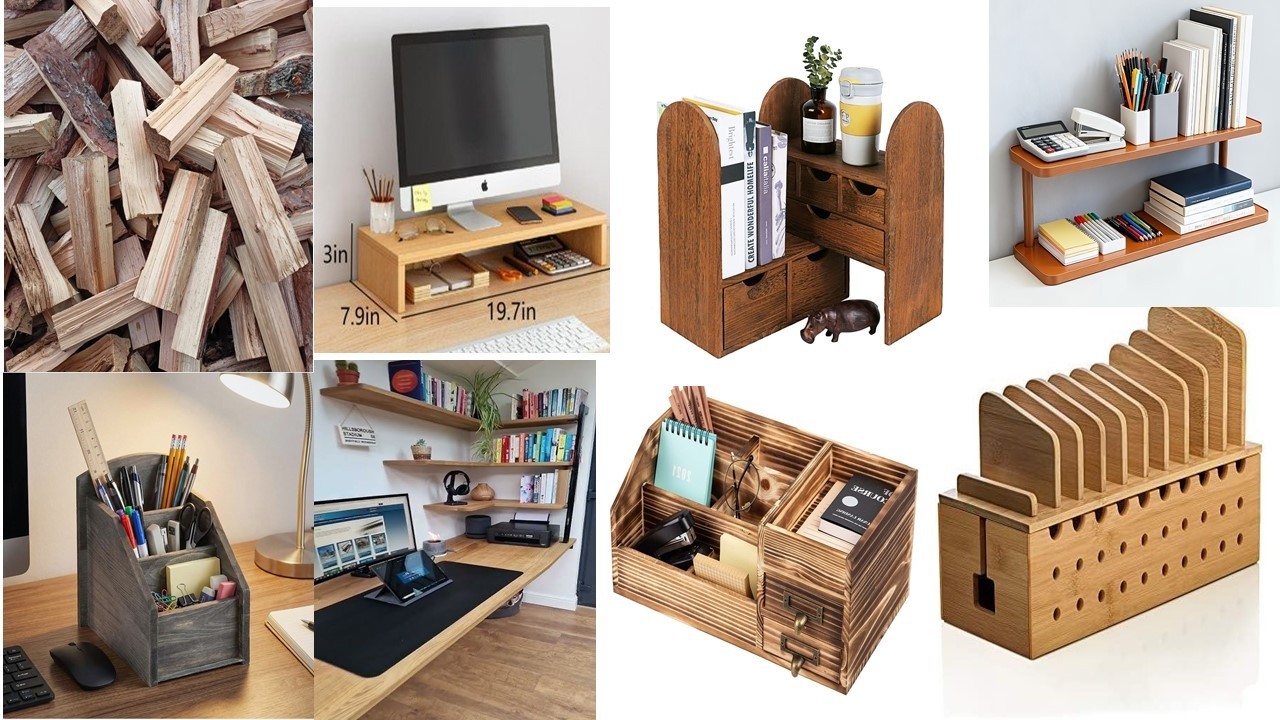 25 Clever Desktop Organizers Ideas Made Entirely From Workshop Offcuts And Scrap Wood!