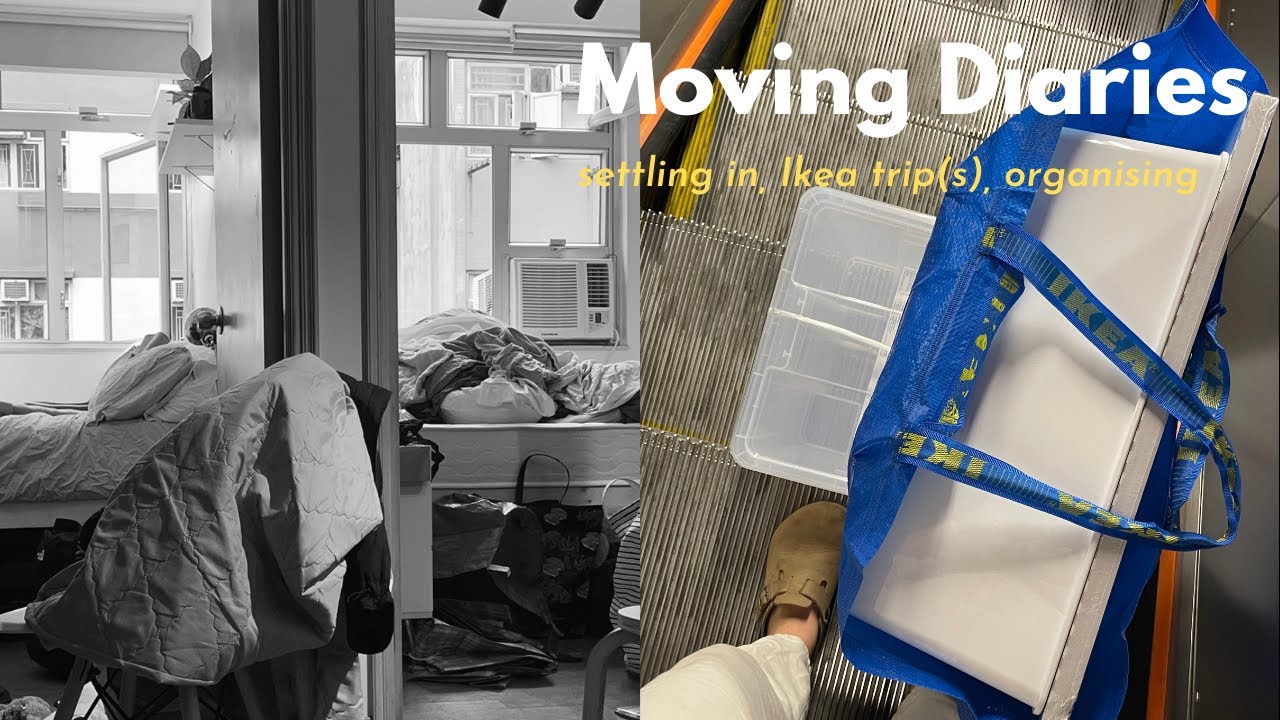 House Diaries | Hong Kong moving vlog part 2, settling in, ikea trip, room tour, organising (silent)