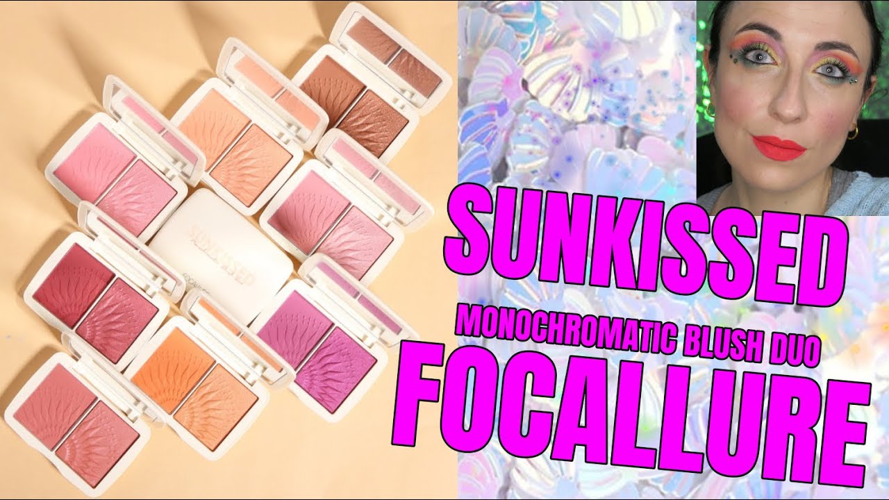 ❤❤ SUNKISSED Monochromatic Blush Duo de FOCALLURE ❤❤ Swatches /Review /Demostración¿Merecen la pena?