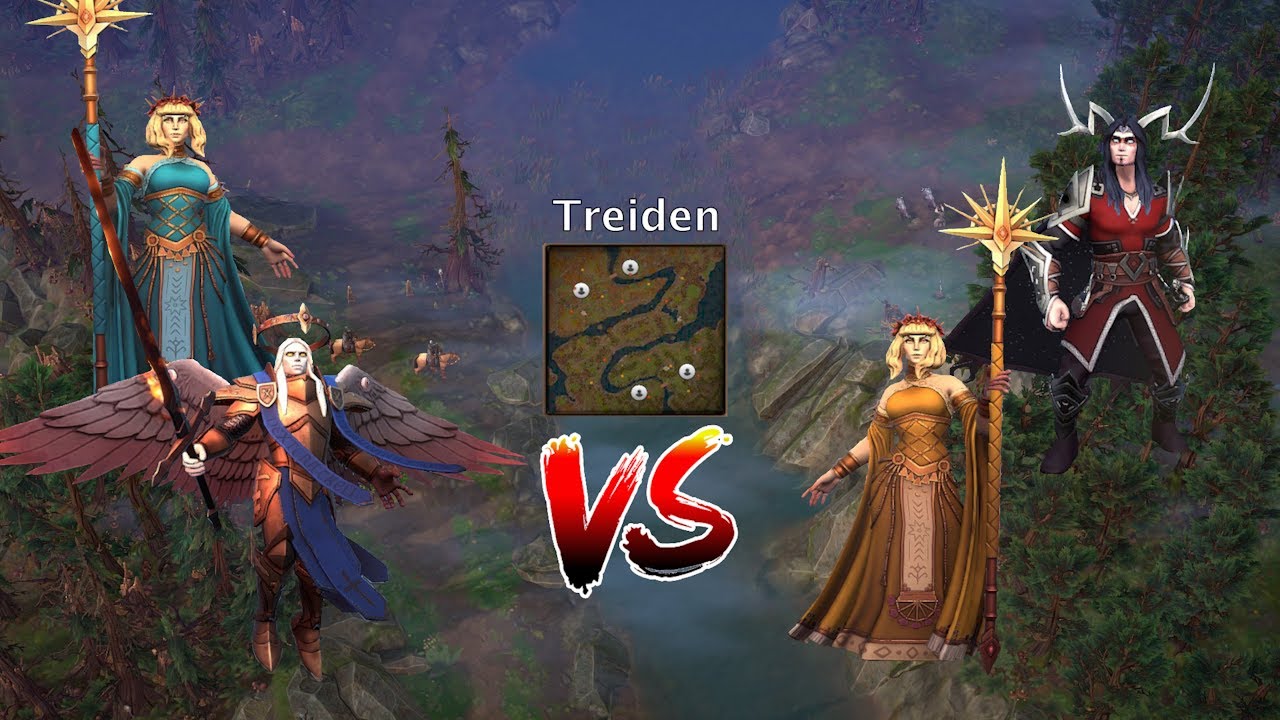 Godsworn Multiplayer 2v2 - Ausrine / Michael vs. Ausrine / Meness [ENG]