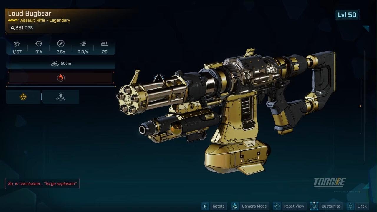 Borderlands 4 - Bugbear (Legendary Torgue Assault Rifle)