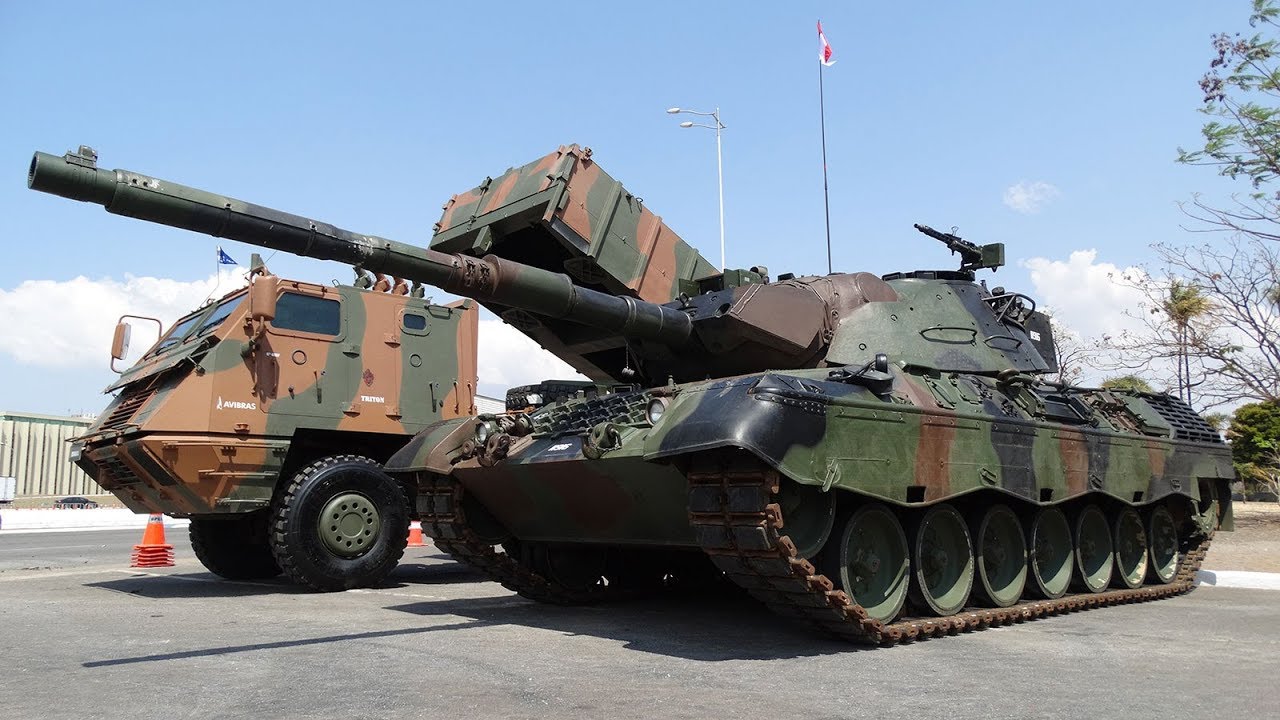 Tanque de Guerra, Blindados de Artilharia Antiaérea Autopropulsada e Astros 2020 Exército Brasileiro