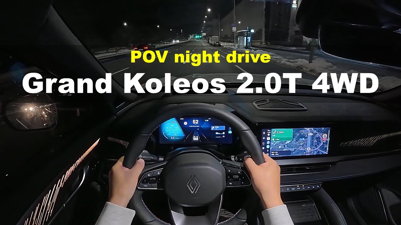 2025 Renault Grand Koleos AWD POV night drive