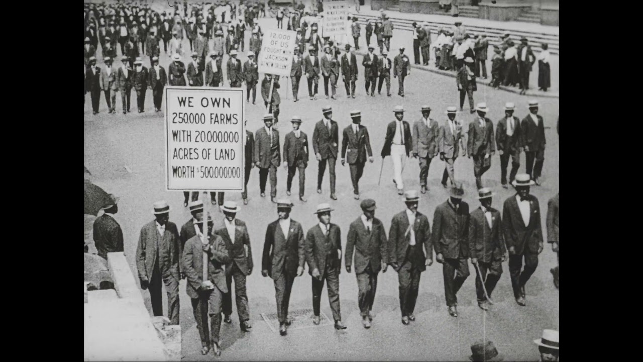 Silent Parade (1917) | Rare Newsreel Footage | W. E. B. Du Bois
