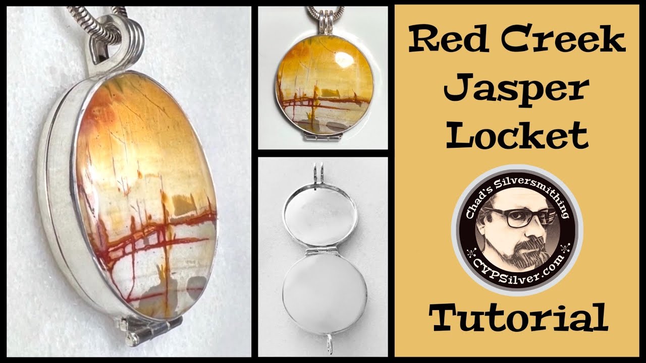 Making A Locket With Red Creek Jasper: A Silversmithing Tutorial