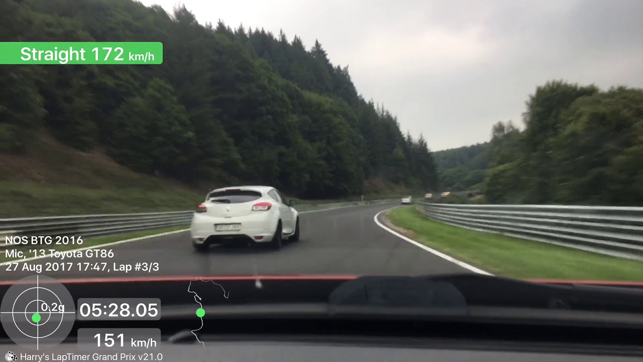 Nurburgring Supercharged GT86 August 2017 - final lap